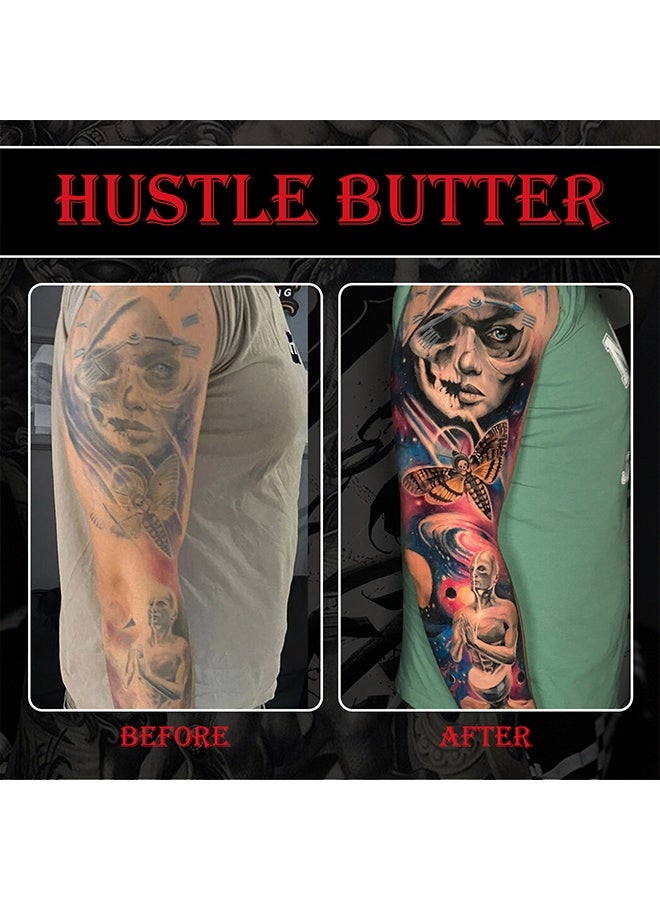 HB Hustle Butter Tattoo Balm, Professional Tattoo Care, Heals + Protects New Tattoos And Rejuvenates Older Tattoos - 100% Vegan Cream No-Petroleum,150ml - Image 5